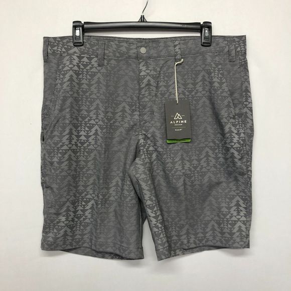 NWT Alpine Design Men Trail Head Tech Shorts Size 40 Gray Polyester Blend M130 5 - Picture 1 of 15